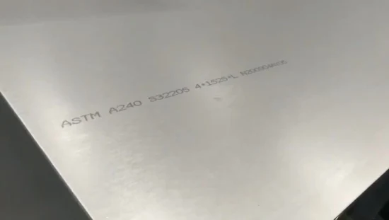 S32205 S32304 S31803 DIN1.4462 022cr23ni5mon 2507 S32750 1.4410 S32760 Plaque d'acier duplex 2205 Plaque d'acier inoxydable